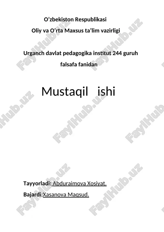 sa’nat estetikaning tatqiqot ob’ekti — DOCX