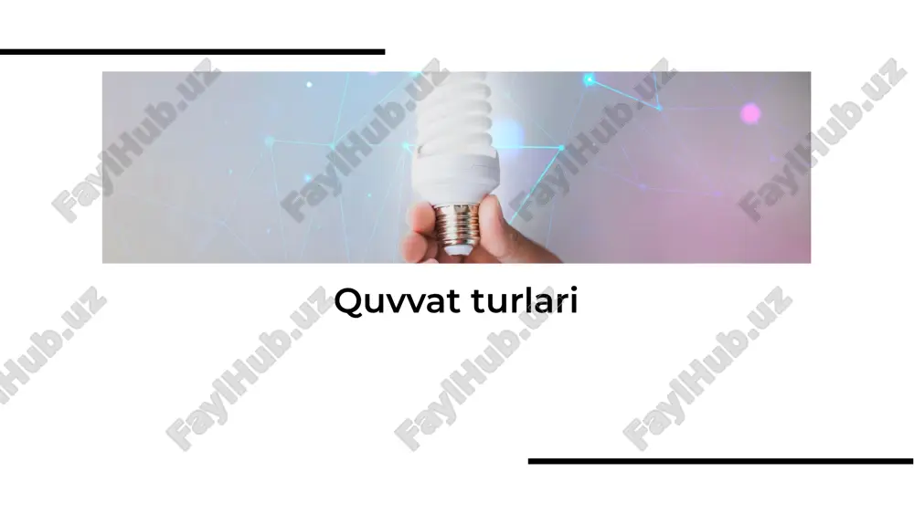 quvvat turlari — PDF