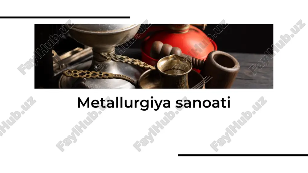 metallurgiya sanoati — PDF