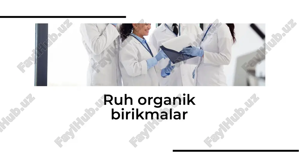 ruh organik birikmalar — PDF