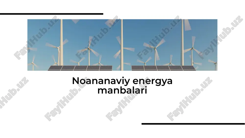 noananaviy energya manbalari — PDF