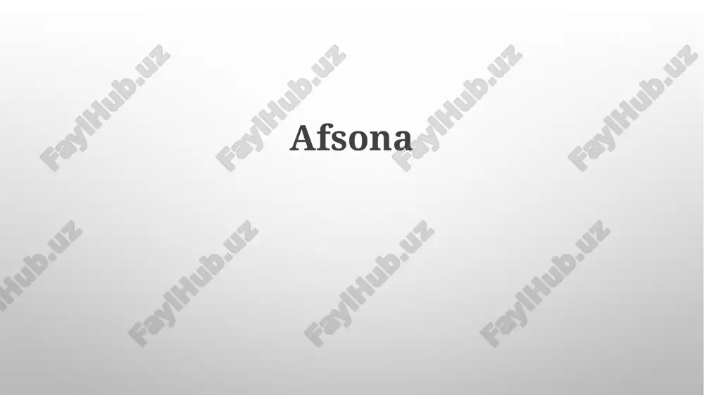afsona — PPTX