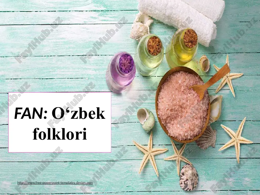 o‘zbek folklori — PPTX