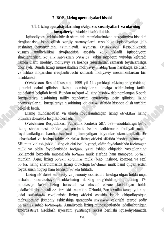 bob. lizing operatsiyalari hisobi — PDF