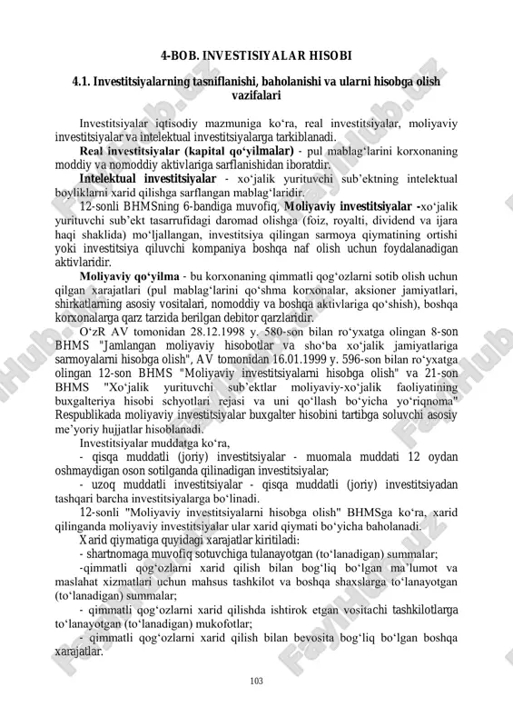 investitsiyalar hiso bi — PDF