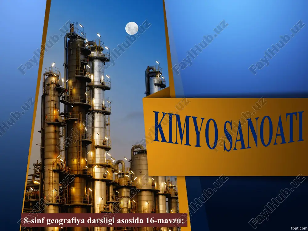 kimyo sanoati — PPT