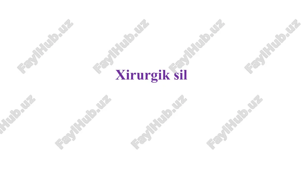 xirurgik sil — PPTX