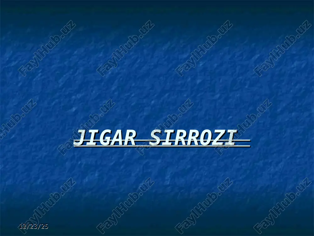 jigar sirrozi — PPT