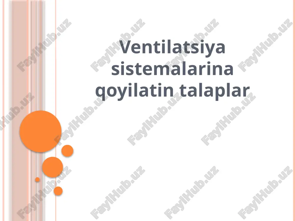 ventilatsiyasistemalari — PPTX
