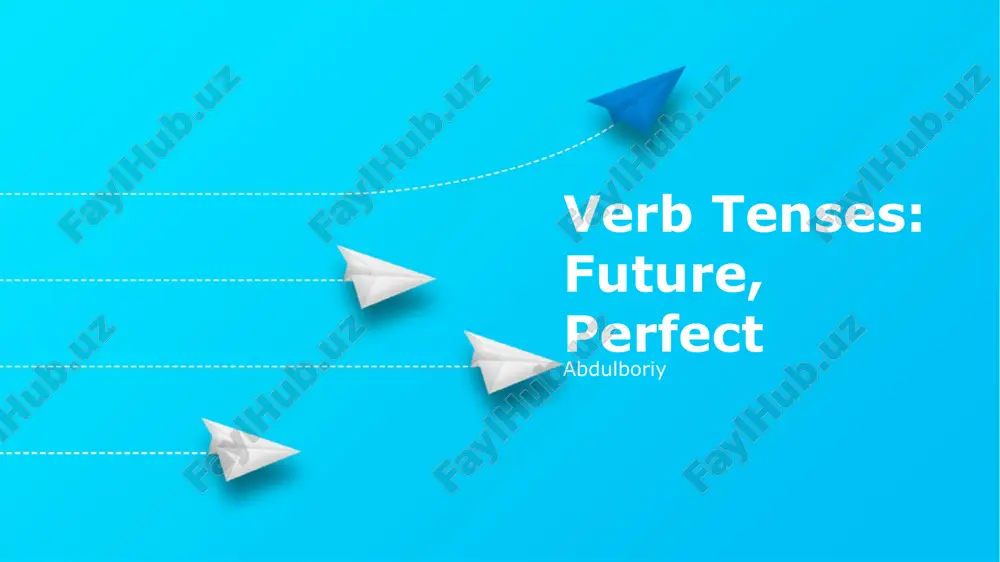defining future perfect tense — PPTX