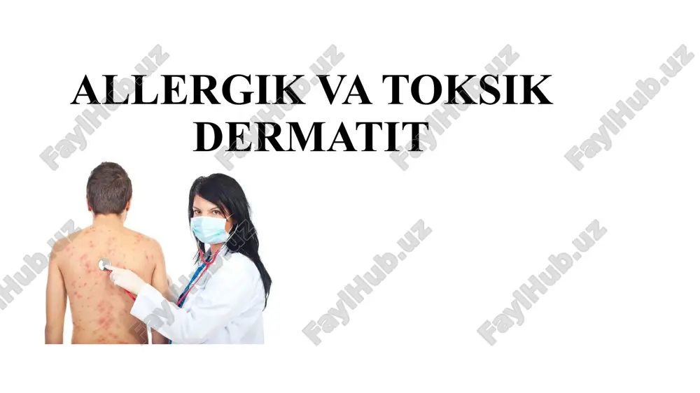 allergikva toksikdermatit — PPTX