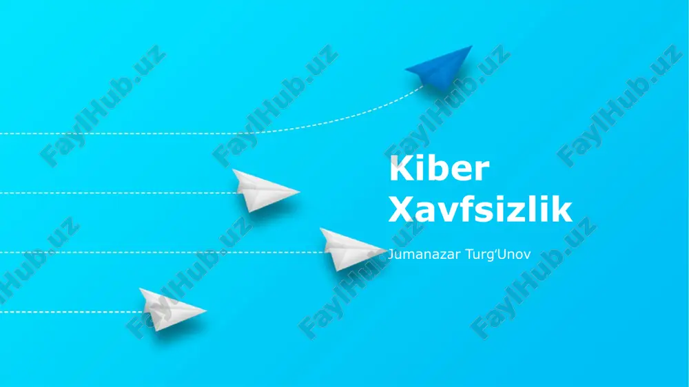 kiber xavfsizlik — PPTX
