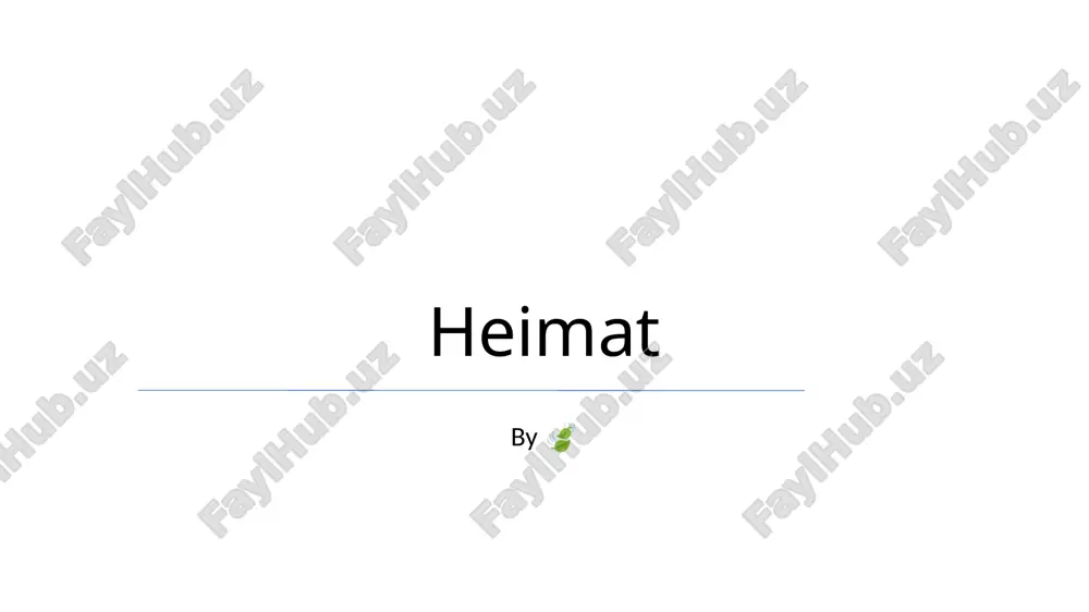 heimat — PPTX