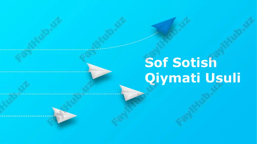 sof sotish qiymati usuli — PPTX