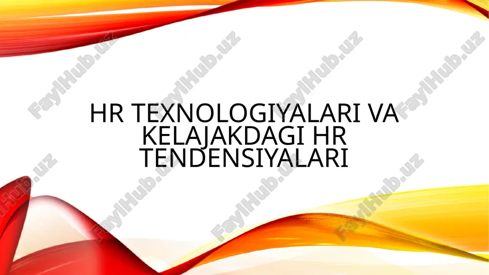 inson resurslari boshqarish — PPTX