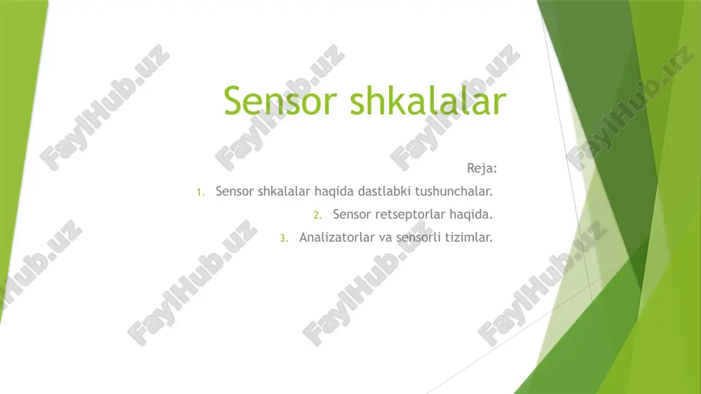 sensor shkalalar — PPTX