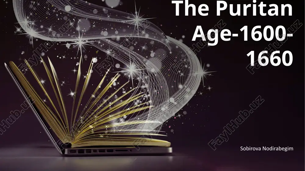 the puritan age-1600-1660 — PPTX