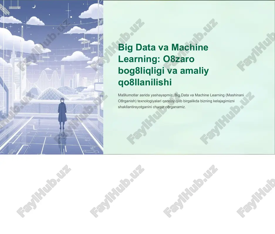 big data va machine learning — PPTX