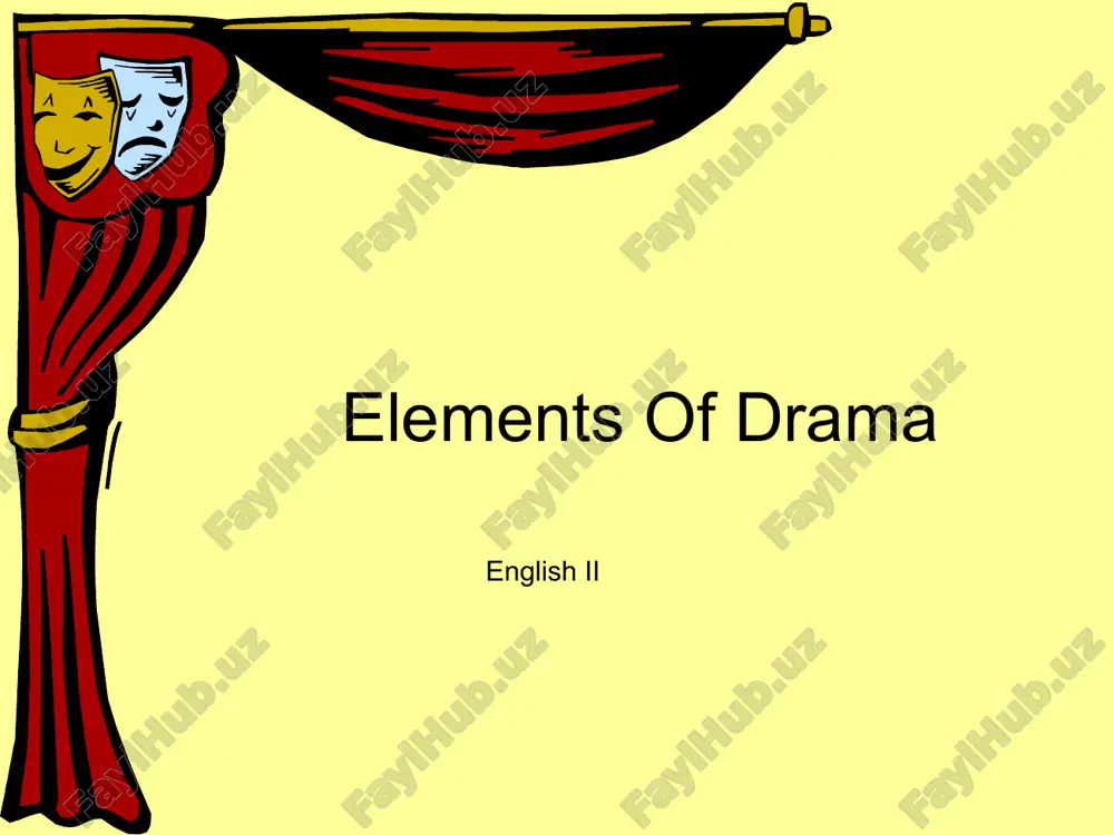 elements of drama — PPT
