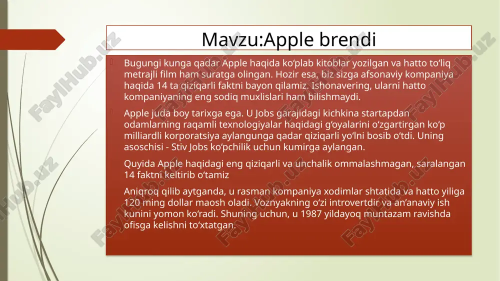 apple brendi — PPTX