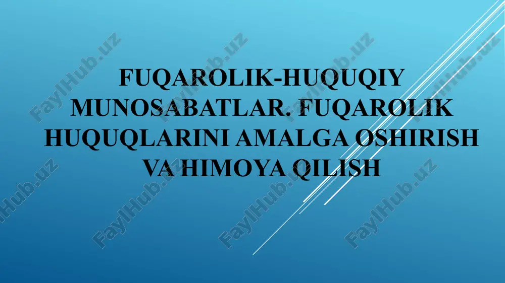 fuqarolik-huquqiymunosabatlar — PPTX