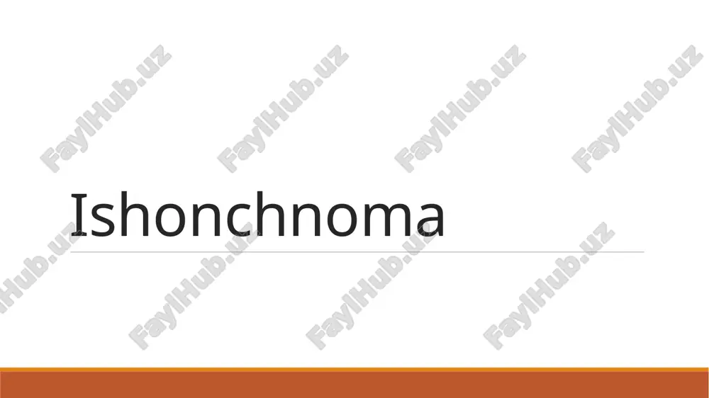 ishonchnoma — PPTX