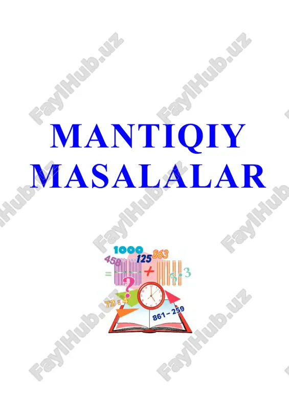 mantiqiy masalalar — DOCX