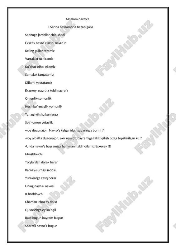 navro'z bayrami — DOCX