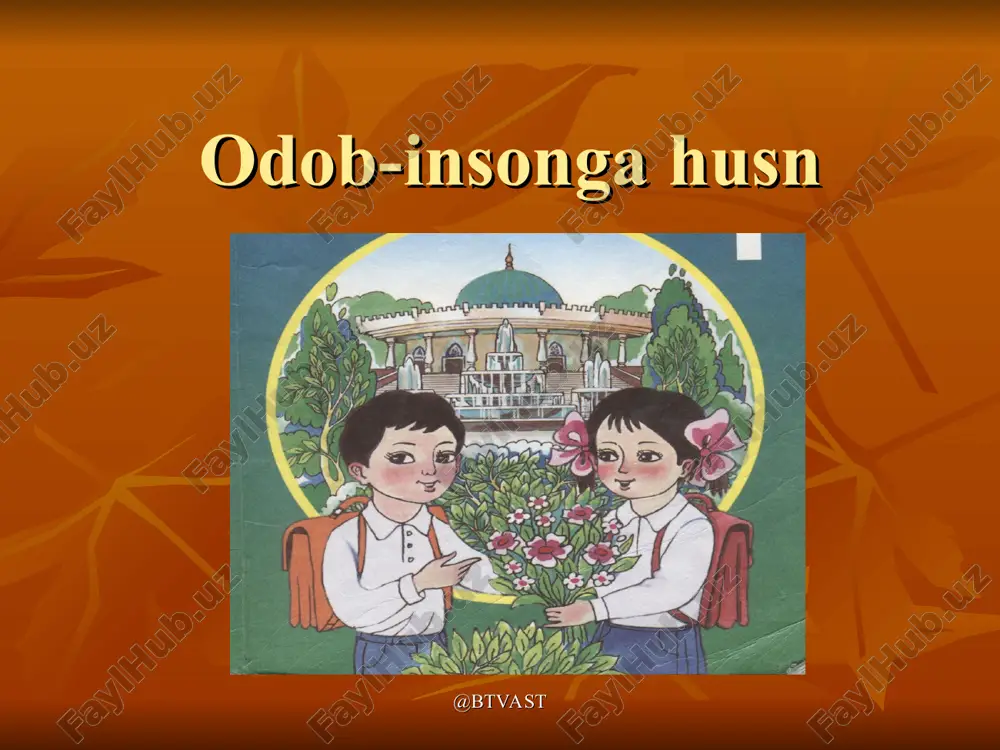 odob-insonga husn — PPT