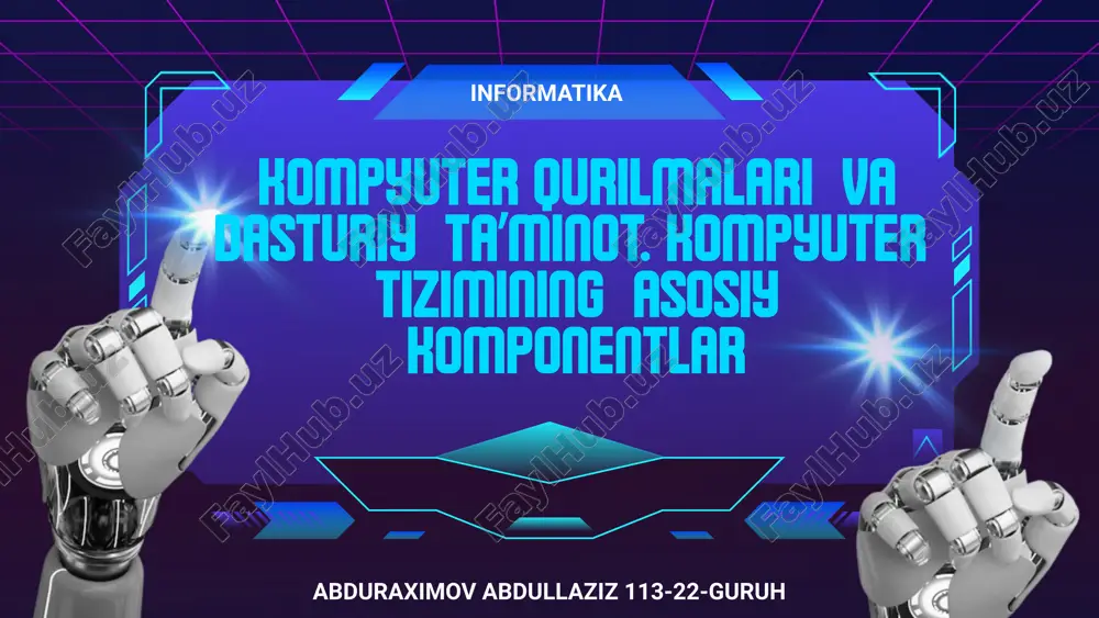 kompyuter qurilmalari — PPTX