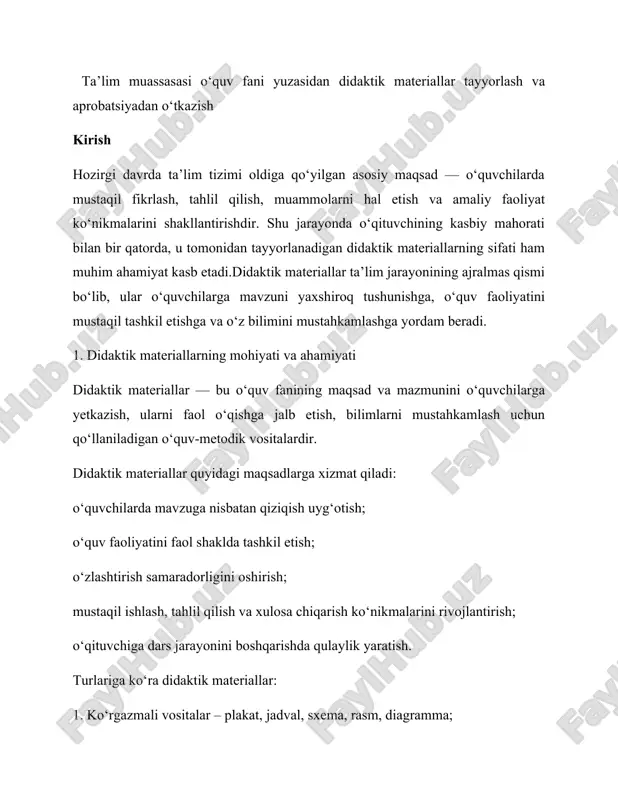 didaktik materiallar — DOCX