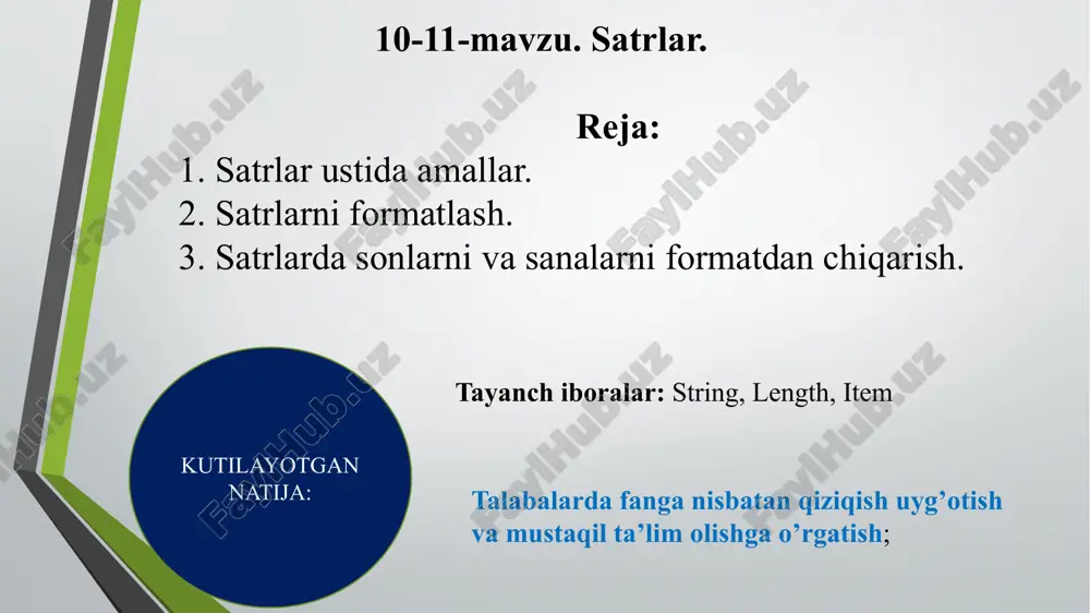satrlar — PPTX