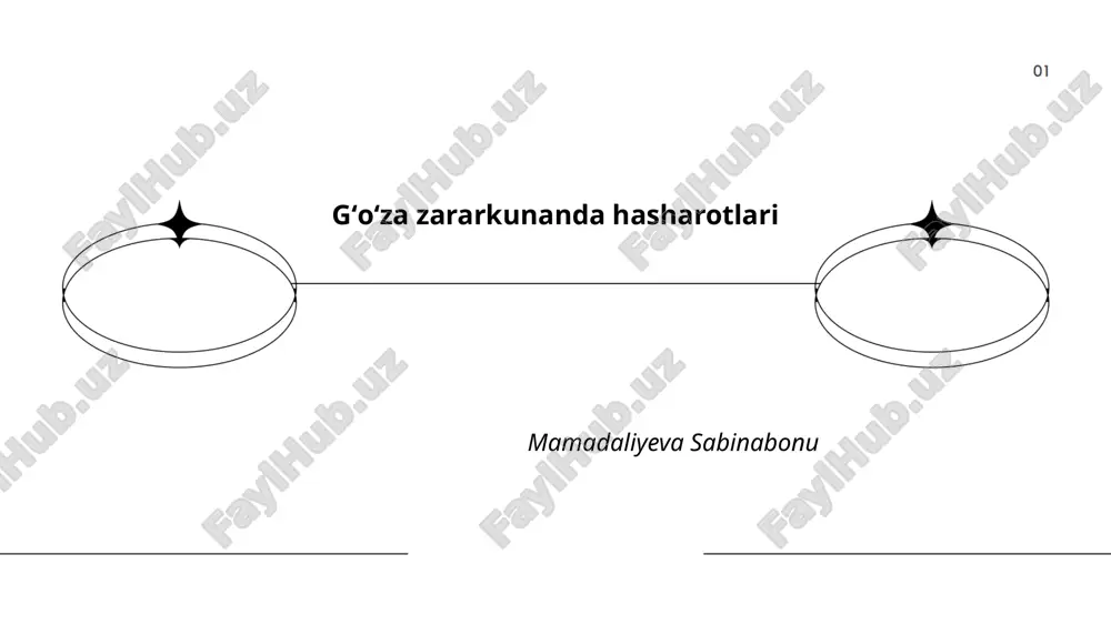 gʻoʻza zararkunanda hasharotlari — PPTX