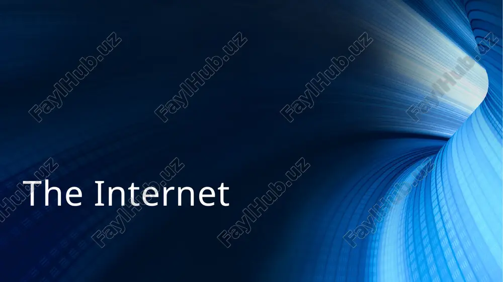 the internet — PPTX