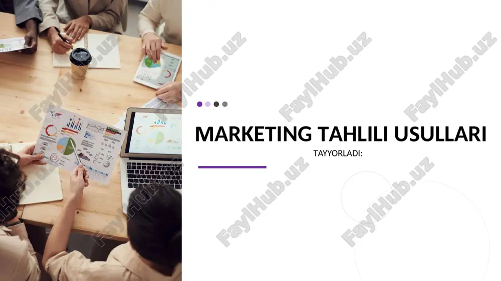 marketing tahlili usullari — PPTX