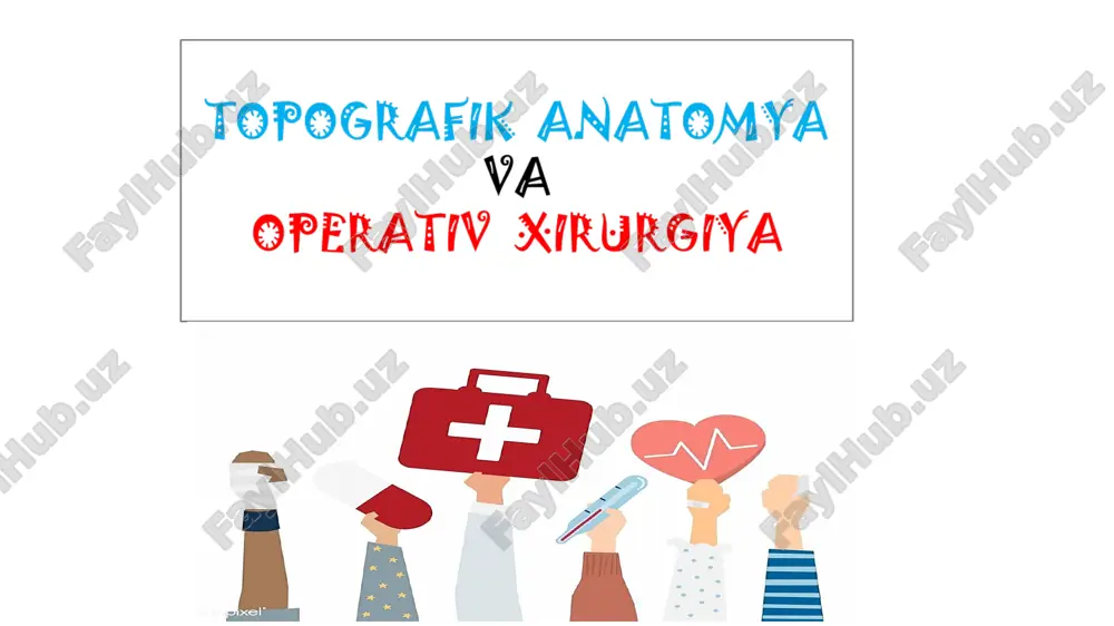 topografik anatomya va operativ xirurgiya — PPTX