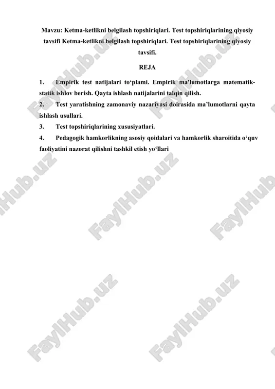 test topshiriqlari — DOCX