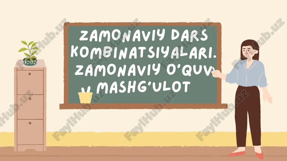 zamonaviy dars kombinatsiyalari. zamonaviy o'quv mashg'ulot. — PDF