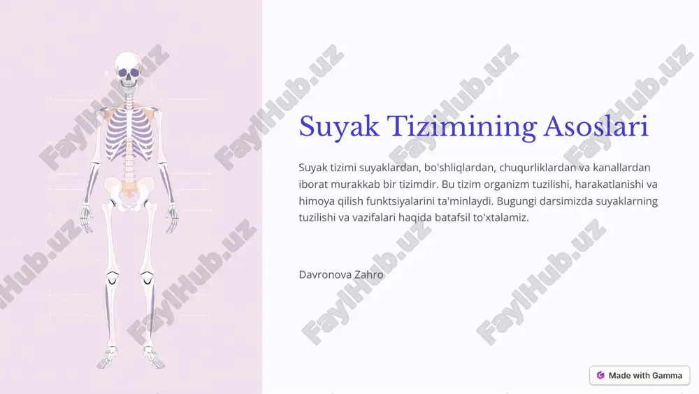 suyak tuzilishi — PDF