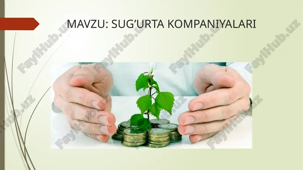 sug’urta kompaniyalari — PPTX