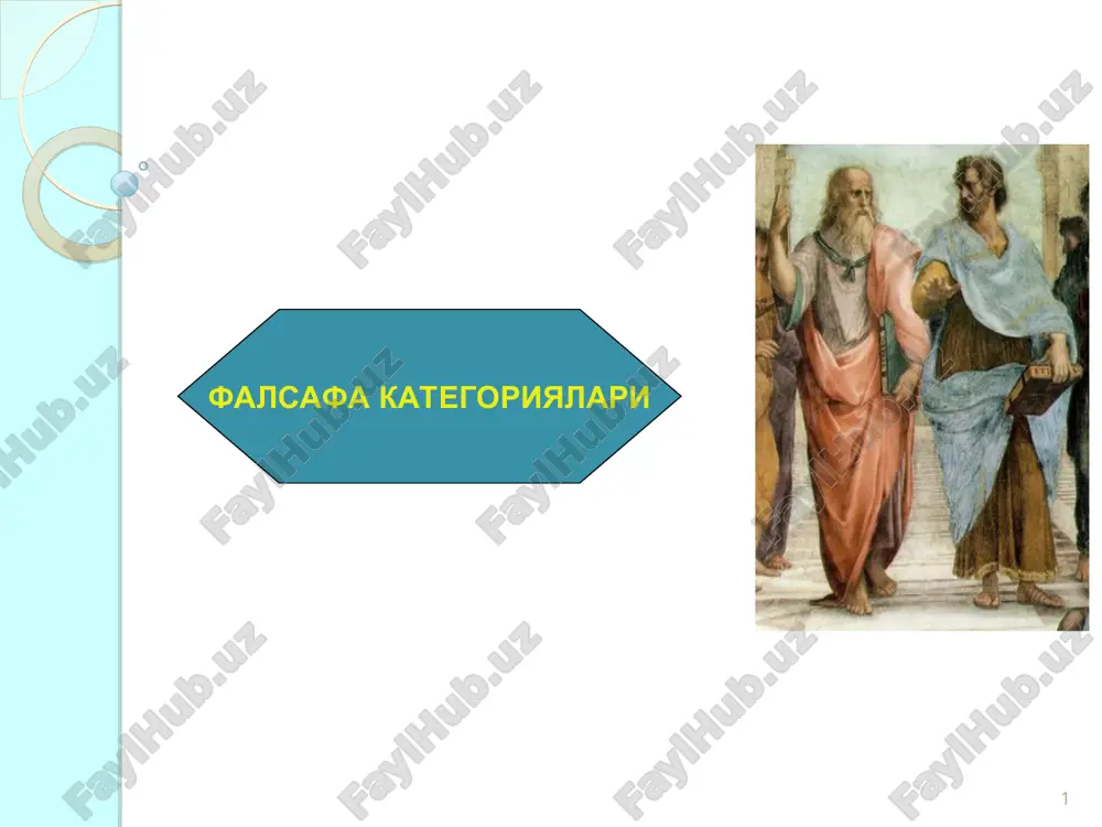 dialektika kategoriyalari — PPT