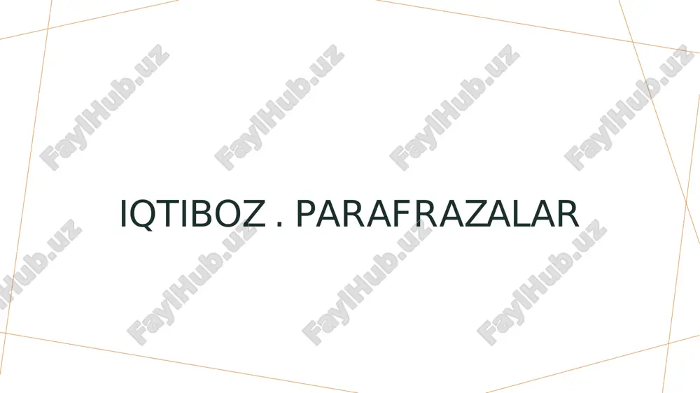 iqtiboz. parafrazalar — PDF