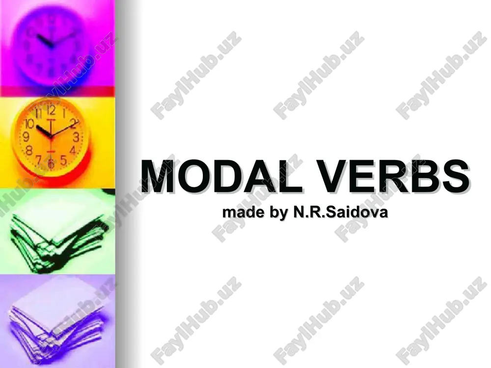 modalverbs — PPT
