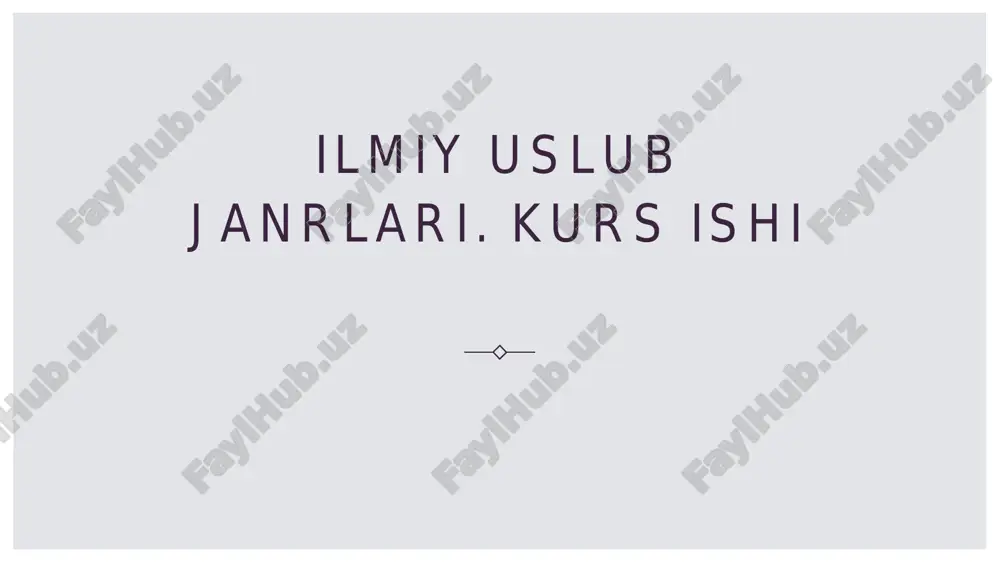 ilmiy yozish janrlari — PDF