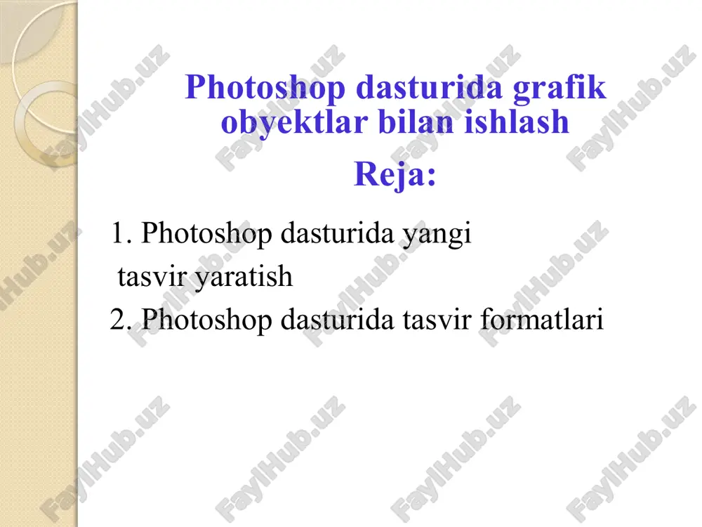 photoshop dasturi — PPTX