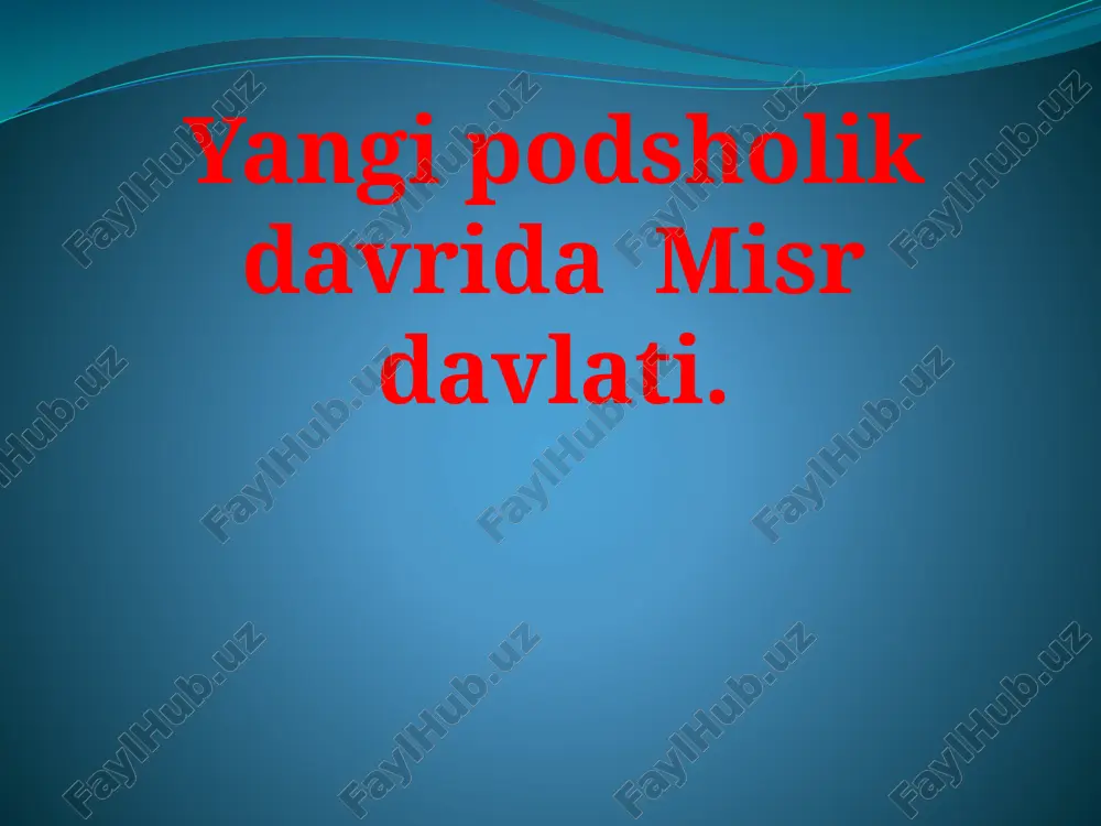 giksos podsholari misrda — PPTX