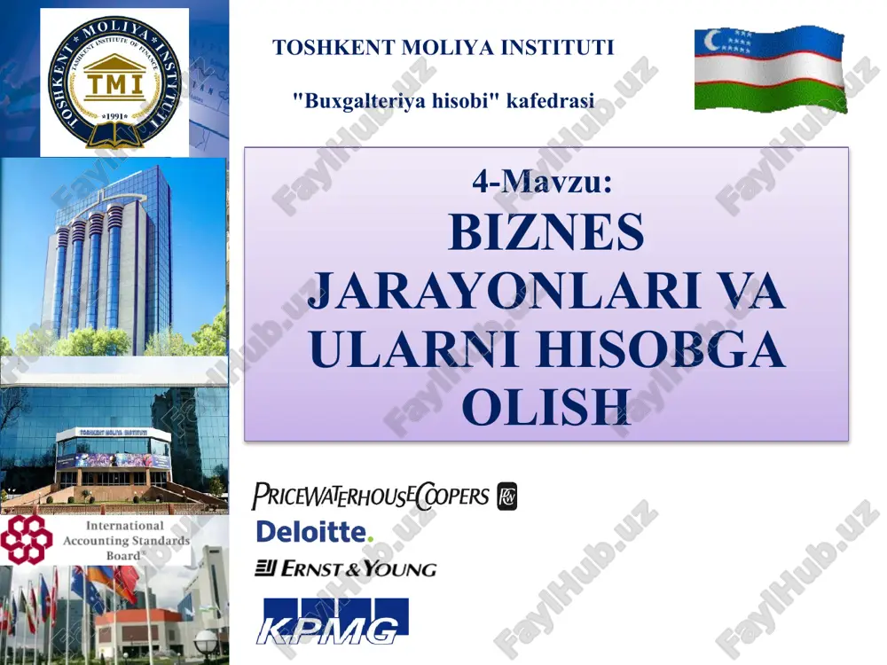 biznes hisobi — PPTX
