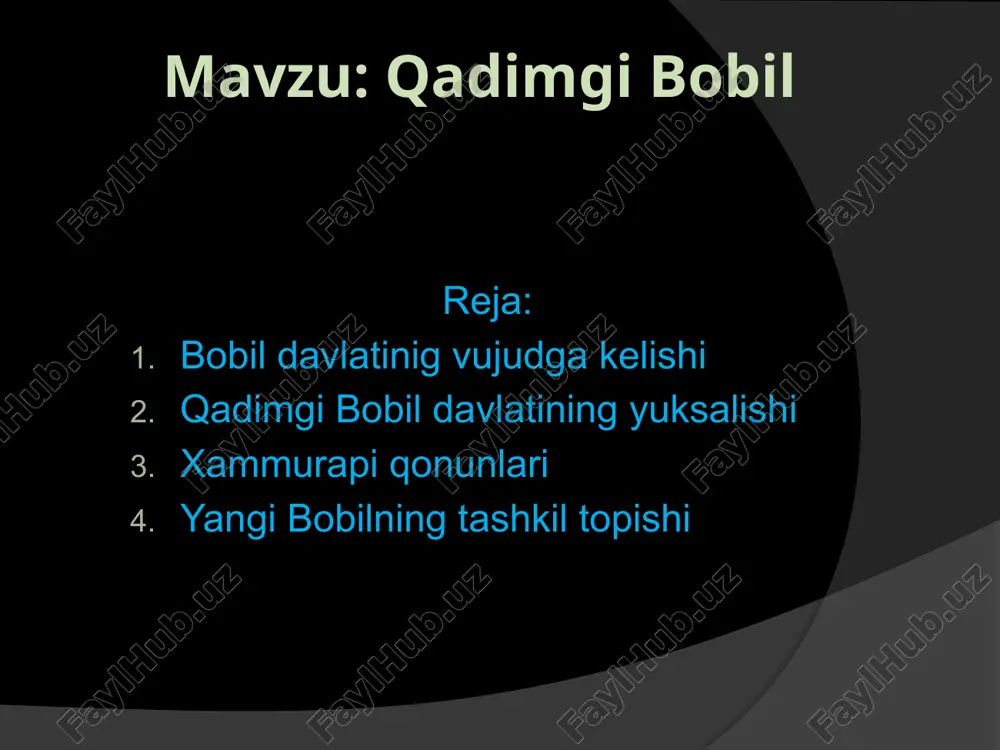 qadimgi bobil — PPTX