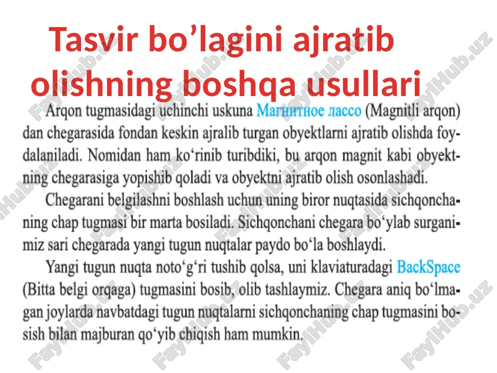 tasvir bo‘lagini ajratib olish — PPTX