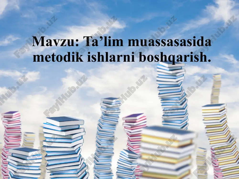 pedagogik kengash haqida nimalarni bilaman? — PPTX